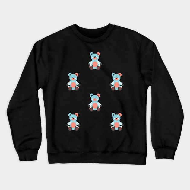 Bear pattern Crewneck Sweatshirt by Nataliia1112